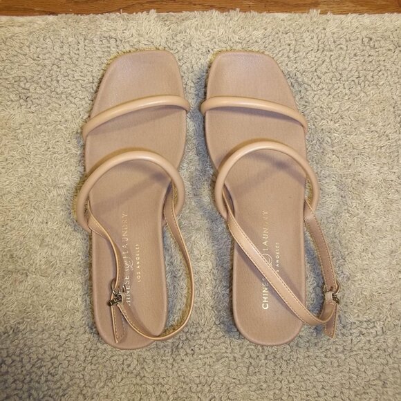 Chinese Laundry Los Angeles Womens Sandals Size 9/40M Ankle Strap Tan NWT NWOB - Picture 2 of 5